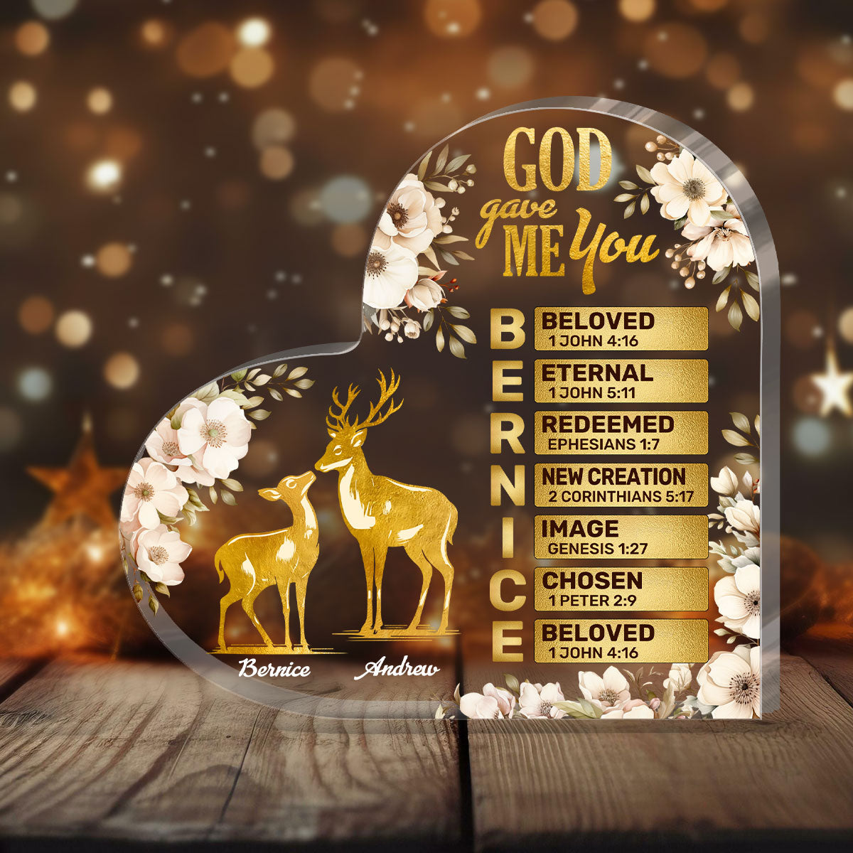 To My Wife | Personalized Custom Shaped Squared Acrylic Plaque