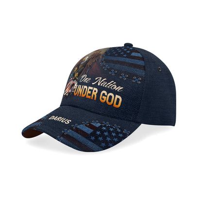 One Nation Under God | Personalized Classic Cap JSCCM1041