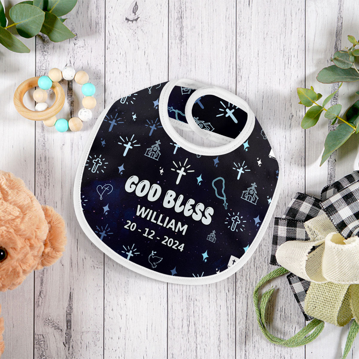 God Bless | Personalized Baby Bib