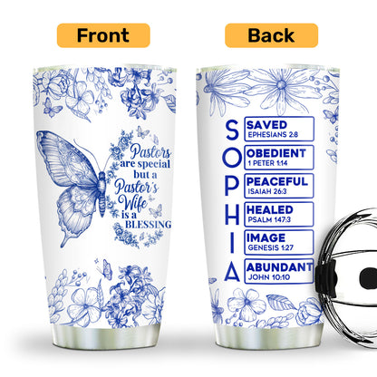 Pastor's Wife Is A Blessing | Personalized Stainless Steel Tumbler