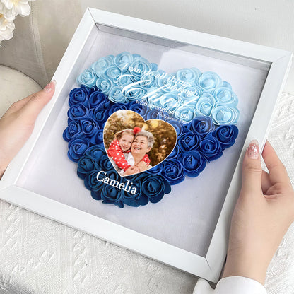 I Can Do All Things Through Christ Who Strengthens Me  | Personalized Heart Flower Shadow Box