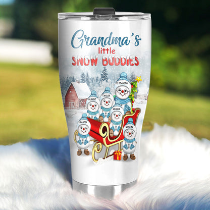 Grandma's Little Snow Buddies | Personalized Stainless Steel Tumbler JSSSTPN2585T