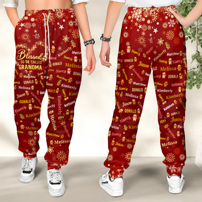 Blessed To Be Called Grandma | Personalized Sweatpants