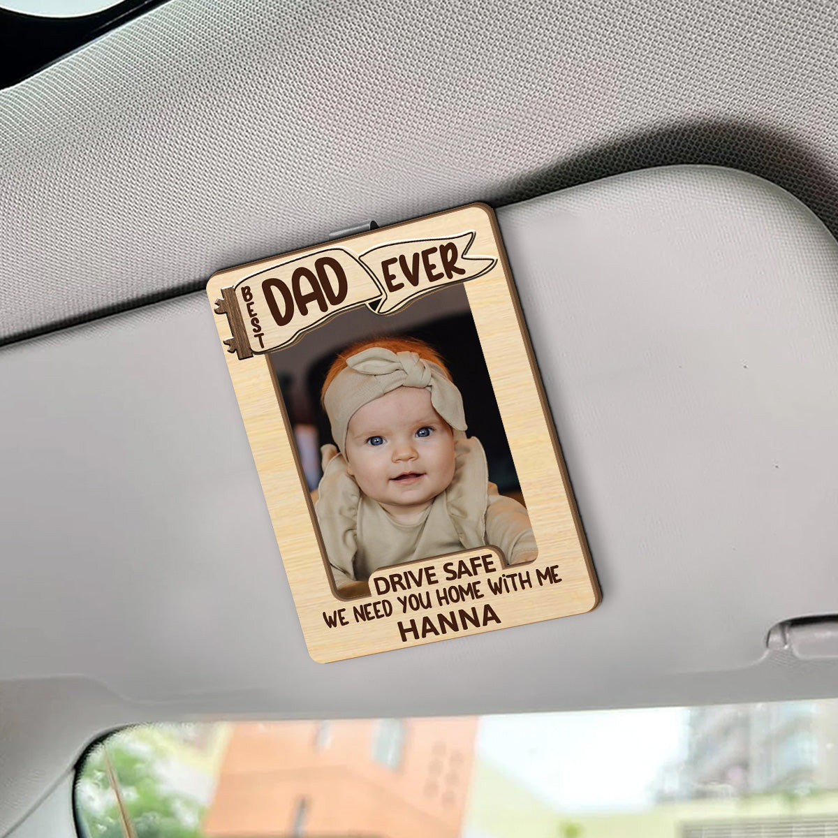 Best Dad Ever | Personalized Car Visor Clip
