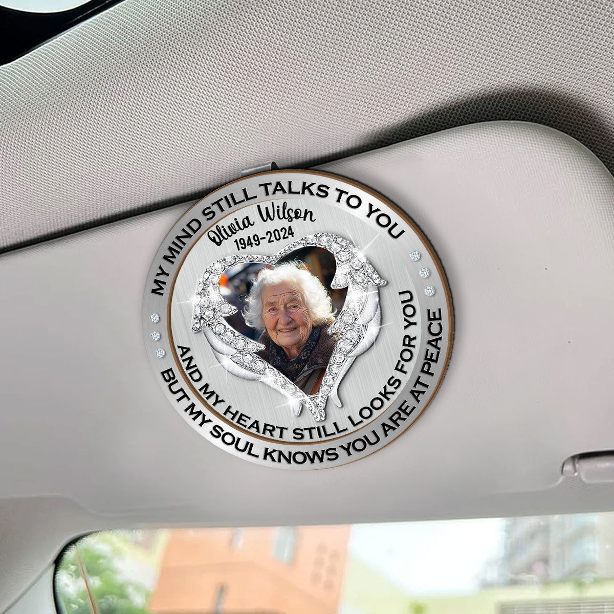 But My Soul Knows You Are At Peace | Personalized Car Visor Clip