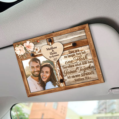 God Has Joined Together Let No One Separate | Personalized Car Visor Clip