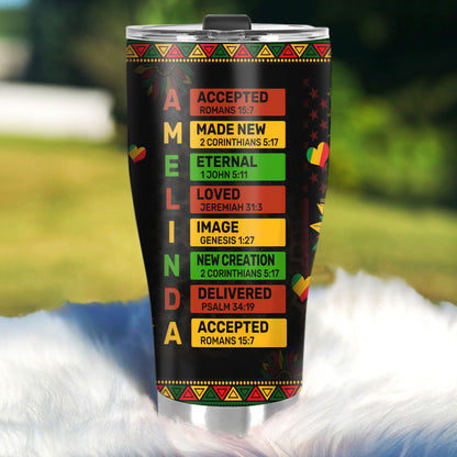 God Says I Am | Personalized Stainless Steel Tumbler