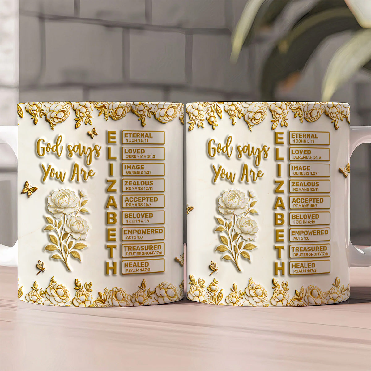 God Says I Am | Personalized Ceramic Coffee Mug