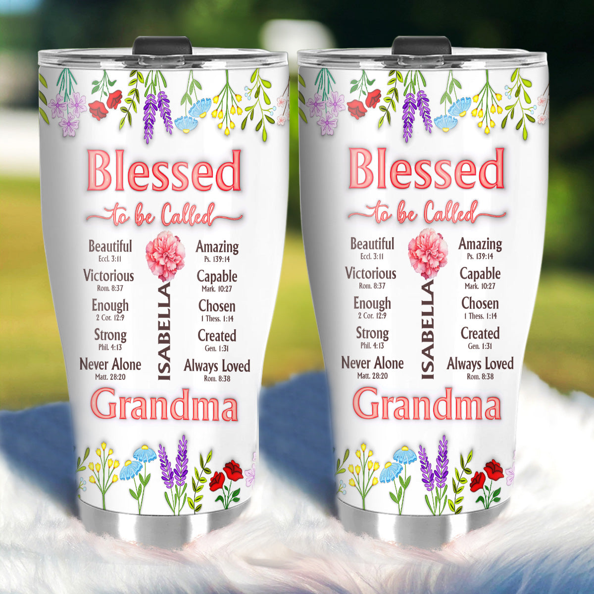 Blessed To Be Called Mom | Personalized Stainless Steel Tumbler