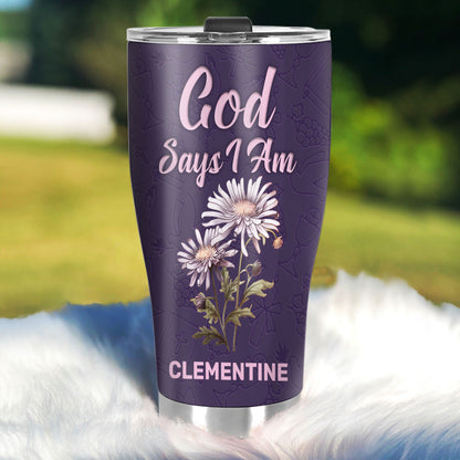 What God Says About You | Personalized Stainless Steel Tumbler JSSSTPN2867D