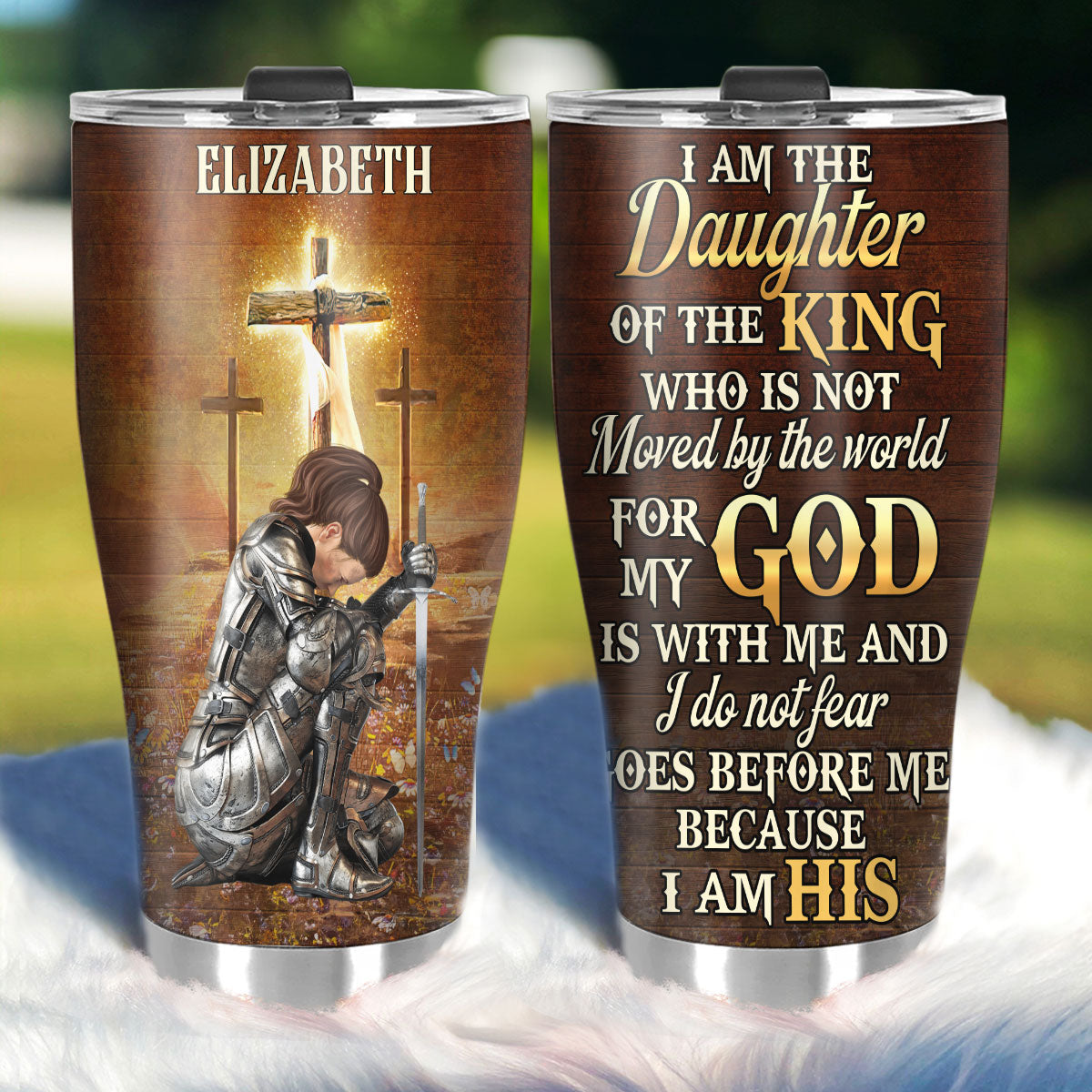 I Am The Daughter Of The King   | Personalized Stainless Steel Tumbler