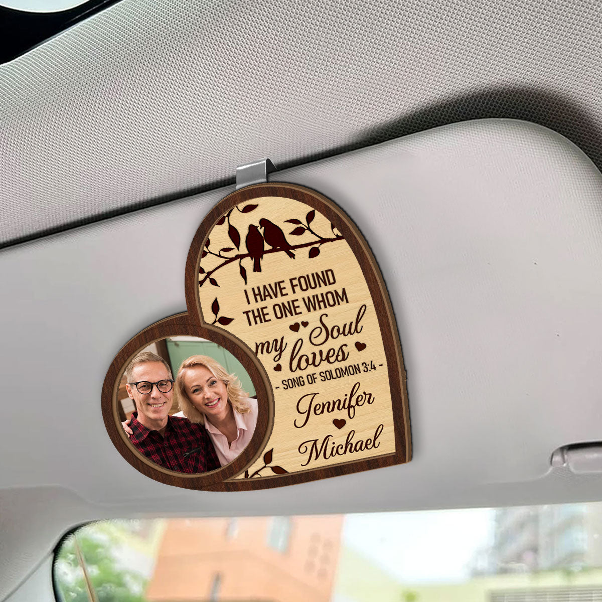 I Have Found The One Whom My Soul Loves | Personalized Car Visor Clip