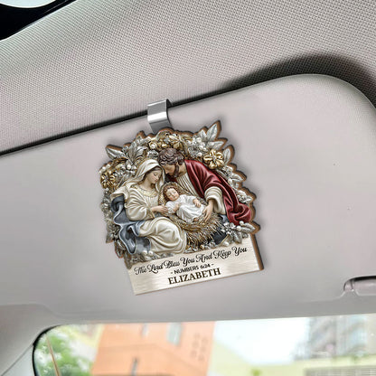 The Lord Bless You And Keep You | Personalized Car Visor Clip