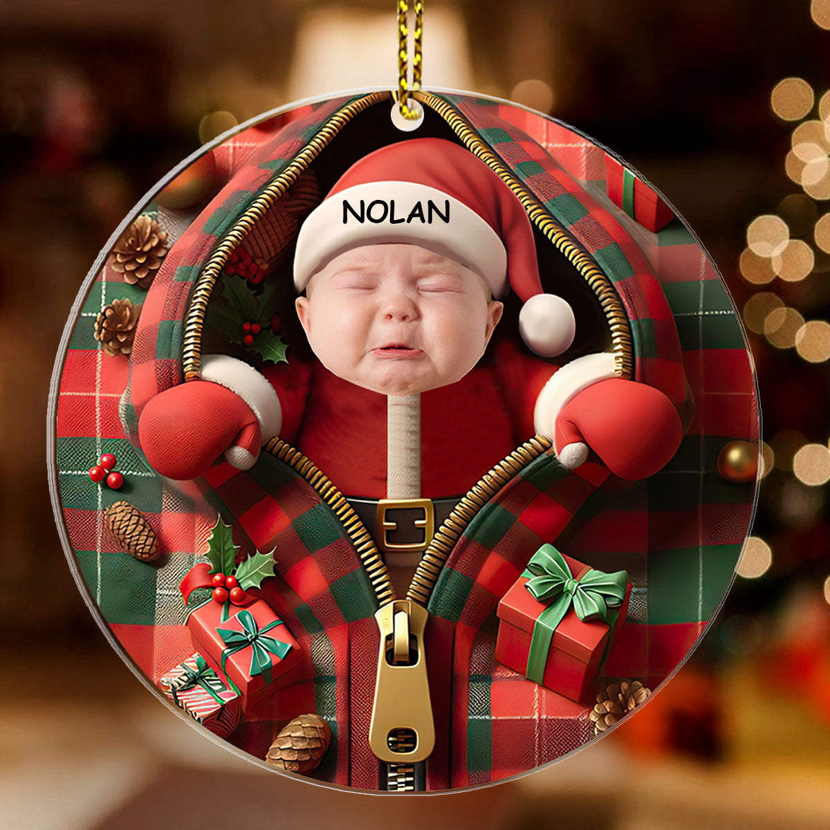 Baby First Christmas | Personalized 1-Side Acrylic Ornament JSACOPN2634M