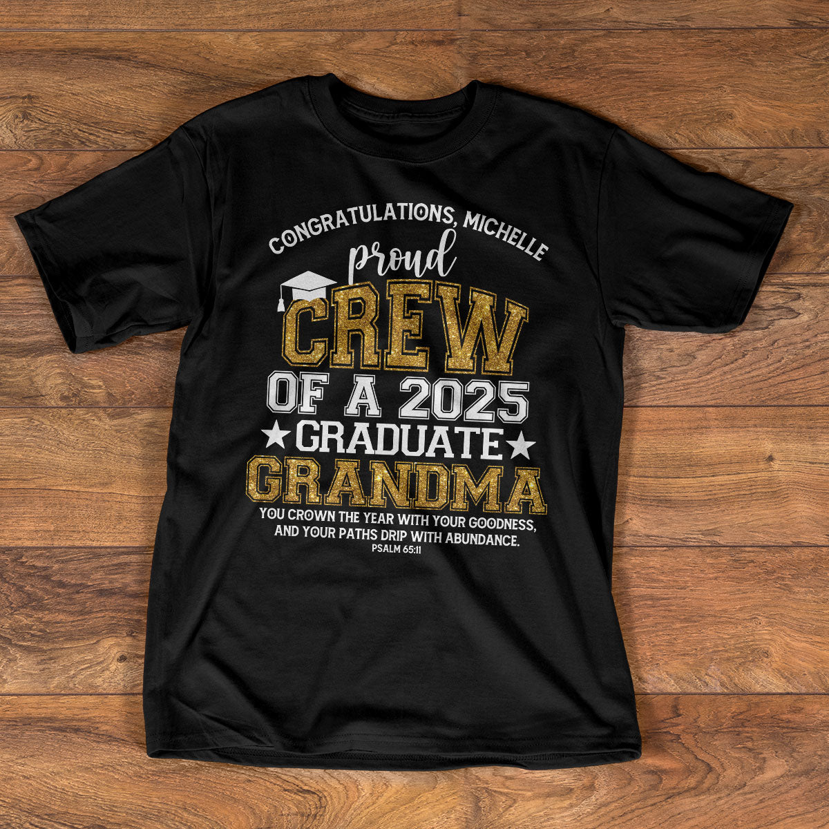 Proud Crew Of A 2025 Graduate | Personalized 2D Unisex T-shirt
