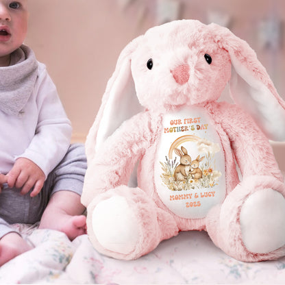 Our First Mother's Day - Personalized Stuffed Bunny