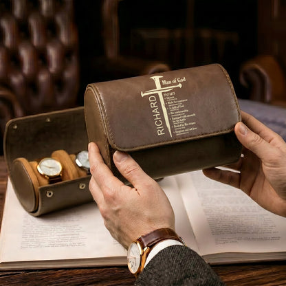 A Child Of God | Personalized Leather Watch Case