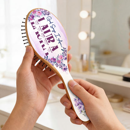 God Says I Am | Personalized Hair Brush