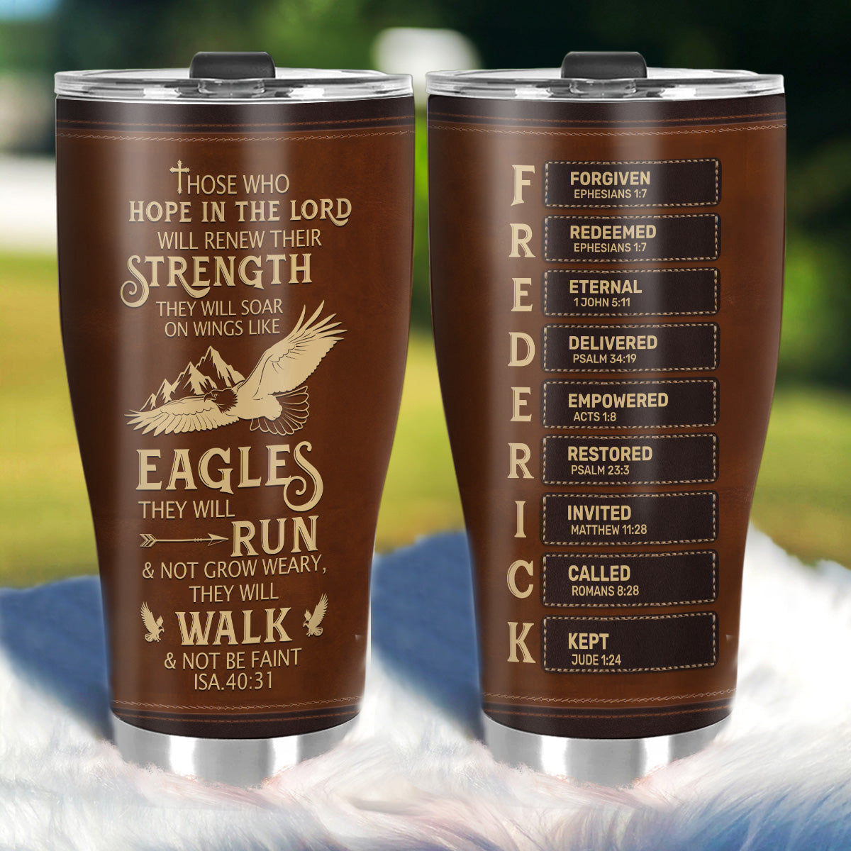 Those Who Hope In The Lord Will Renew Their Strength | Personalized Stainless Steel Tumbler