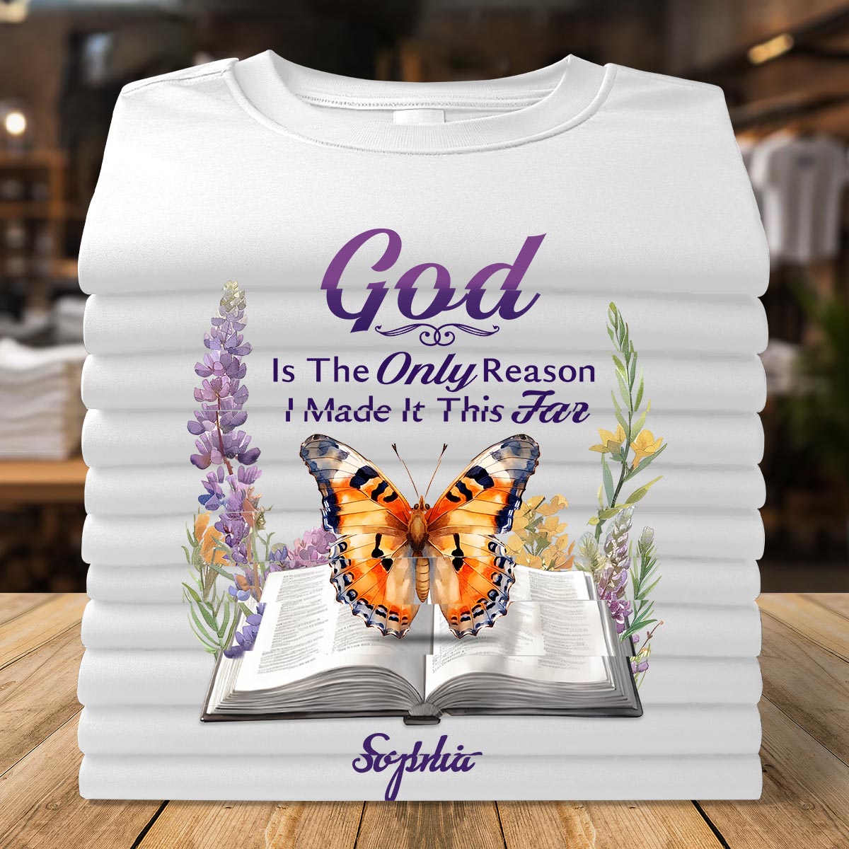 God Is The Only Reason I Made It This Far | Personalized Classic Unisex T-shirt