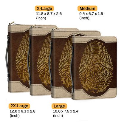 God Gave Fingerprint | Personalized Bible Cover JSBCPH1152M
