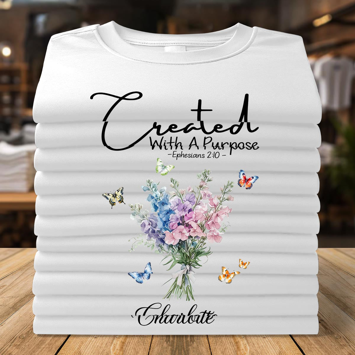 Created With A Purpose | Personalized Classic Unisex T-shirt