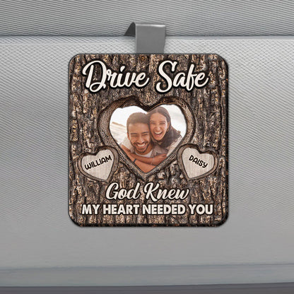 God Knew My Heart Needed You | Personalized Car Visor Clip