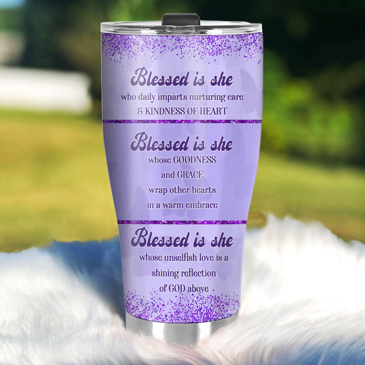 Blessed Is She | Personalized Stainless Steel Tumbler JSSSTPN2399D