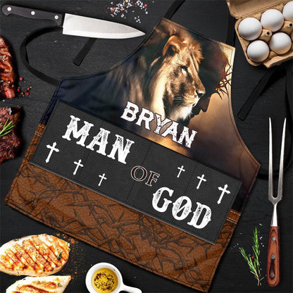 Man Of God | Personalized Apron With Pocket