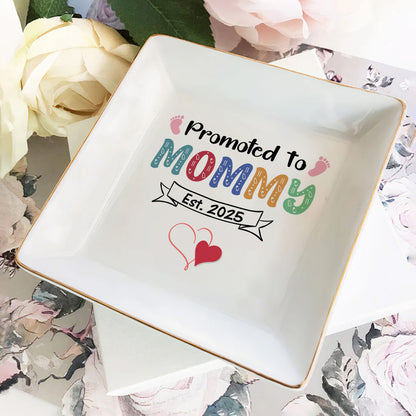 Promoted To Mommy | Personalized Jewelry Dish