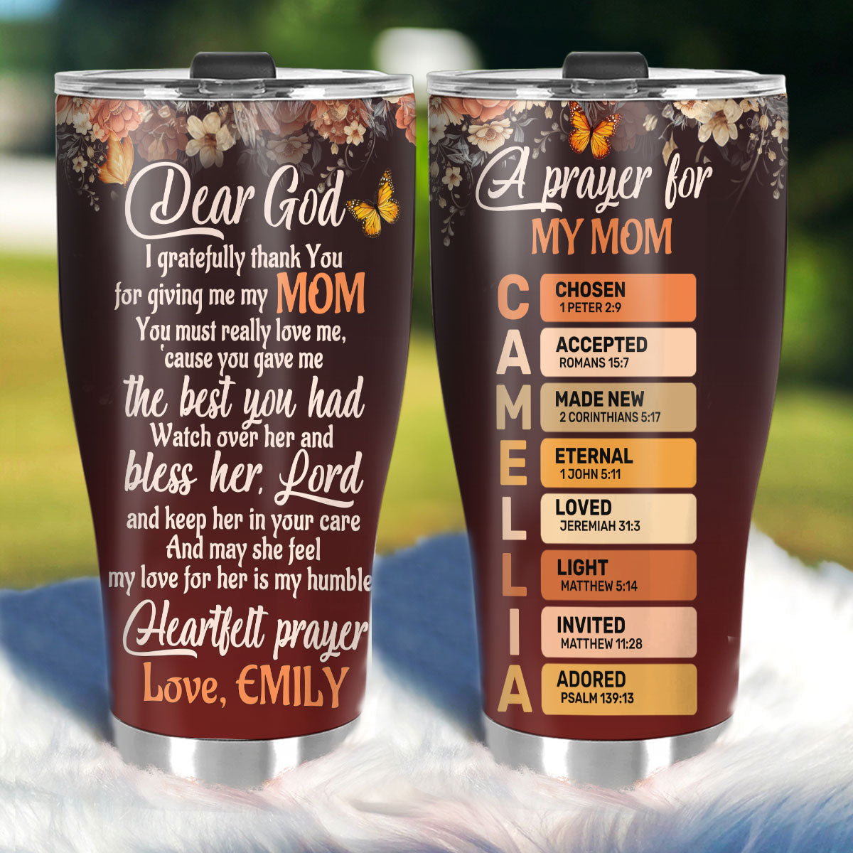 A Prayer For My Mom | Personalized Stainless Steel Tumbler