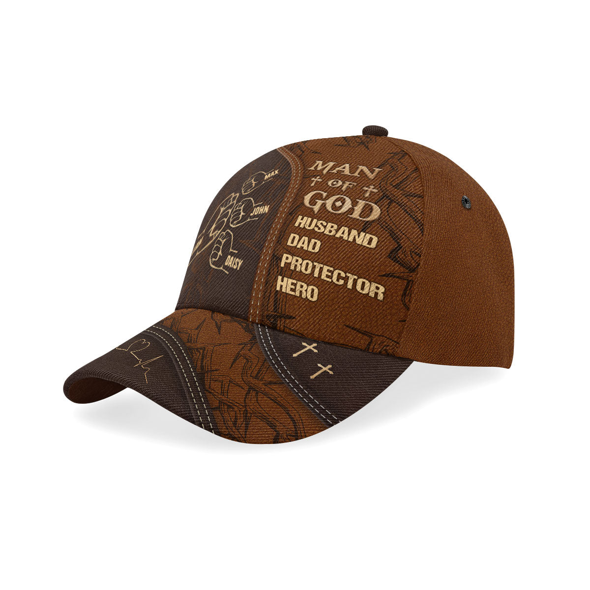Man Of God Fist Bump | Personalized Classic Cap