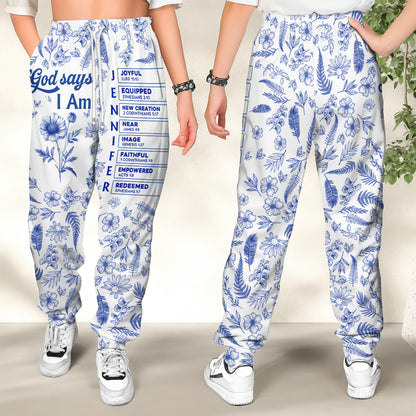 God Says I Am | Personalized Sweatpants