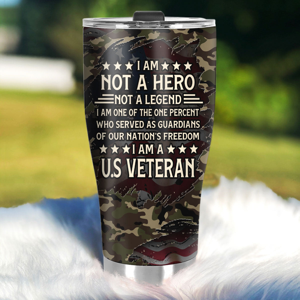 I Am A U.S. Veteran | Personalized Stainless Steel Tumbler JSSSTM1052