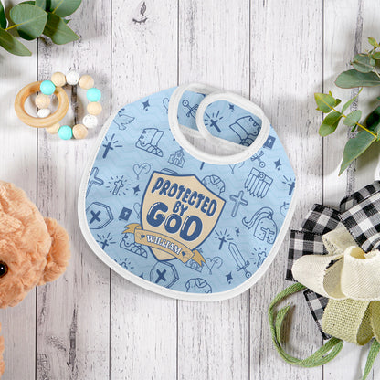 Protected By God | Personalized Baby Bib