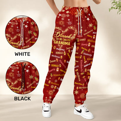 Blessed To Be Called Grandma | Personalized Sweatpants