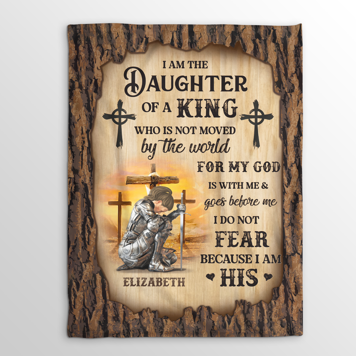 I Am The Daughter Of A King | Personalized Fleece Blanket