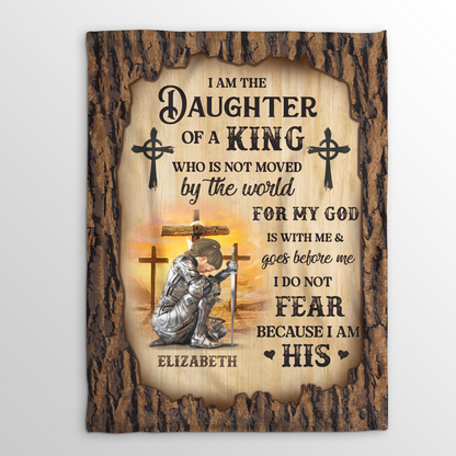 I Am The Daughter Of A King | Personalized Fleece Blanket