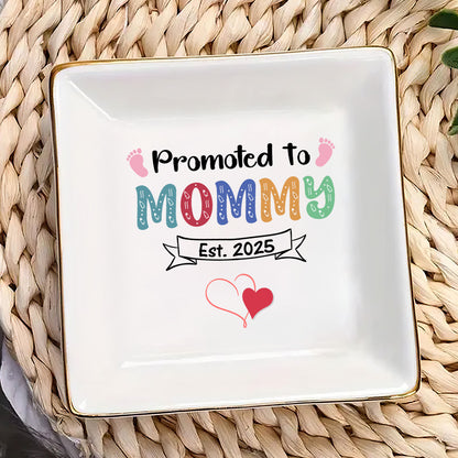 Promoted To Mommy | Personalized Jewelry Dish