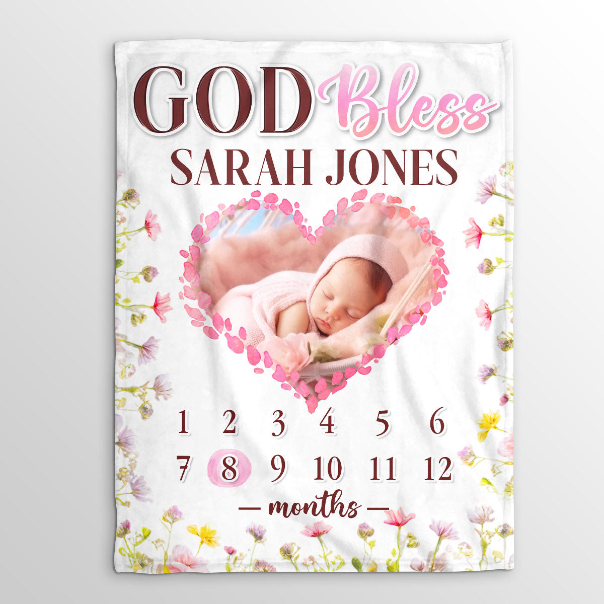 Cute Gift For Baby Kids Newborn Baby | Personalized Fleece Blanket JSFBHLHA1779M