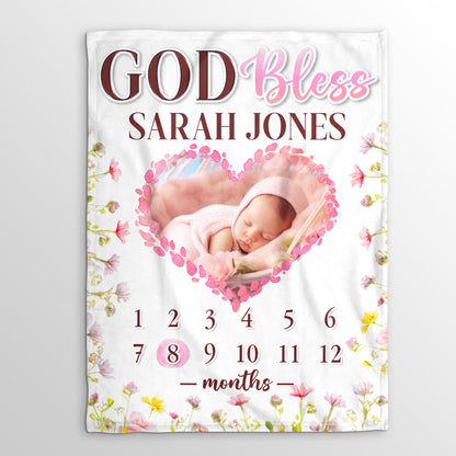 Cute Gift For Baby Kids Newborn Baby | Personalized Fleece Blanket JSFBHLHA1779M