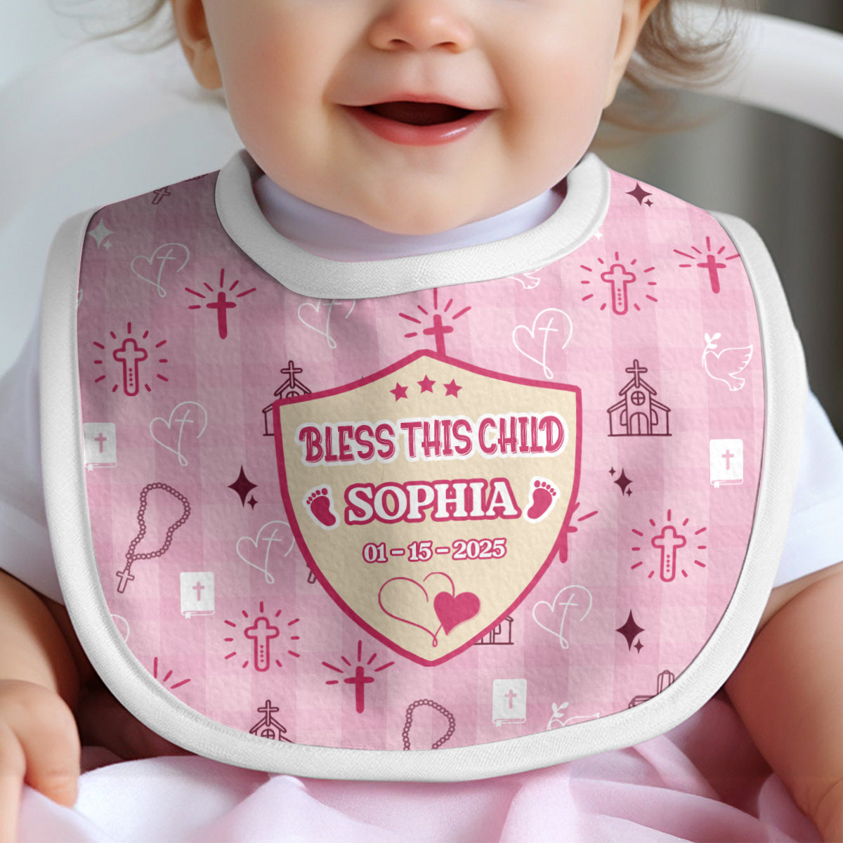 Bless This Child | Personalized Baby Bib