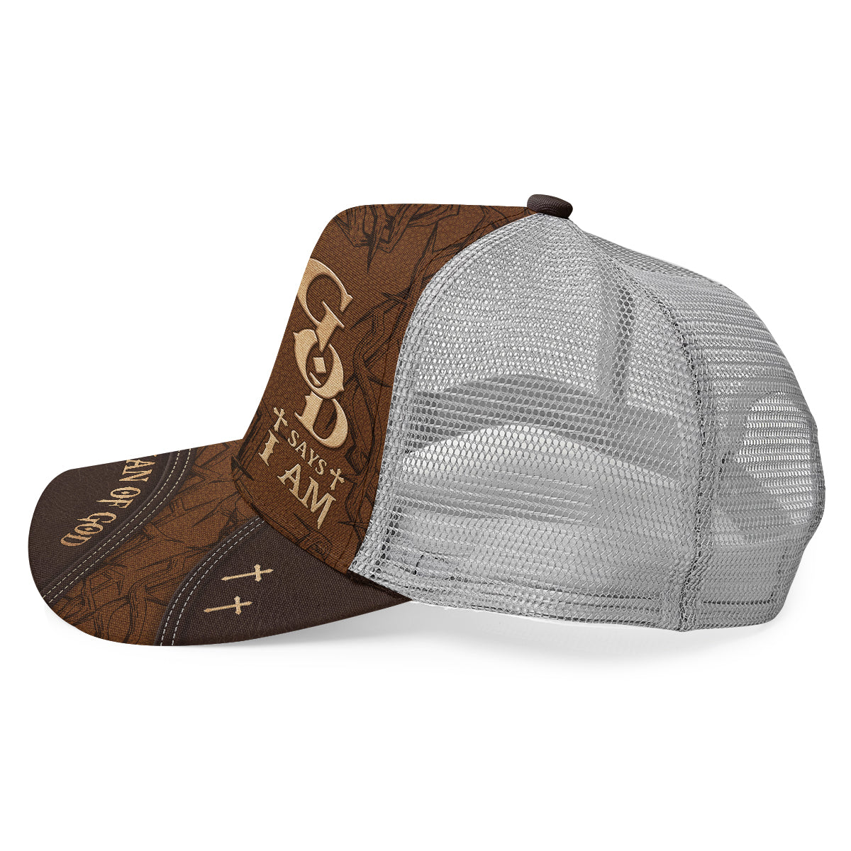 God Says I Am | Personalized Mesh Back Casual Cap