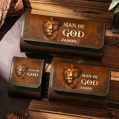 Man Of God | Personalized Leather Watch Case