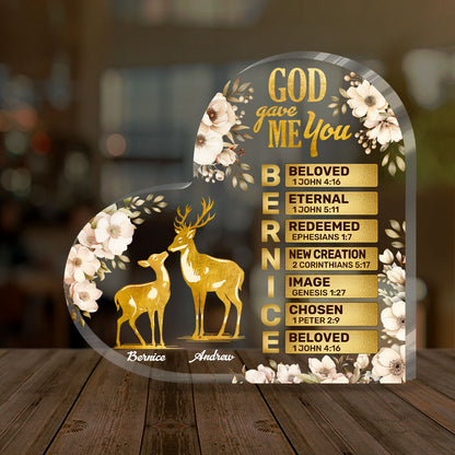 To My Wife | Personalized Custom Shaped Squared Acrylic Plaque