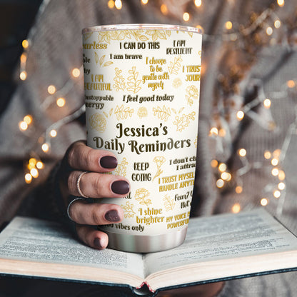 My Daily Affirmations | Personalized Stainless Steel Tumbler