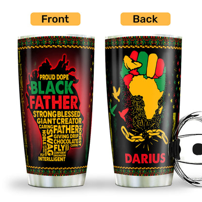 Juneteenth Tumbler | Personalized Stainless Steel Tumbler JSSSTH874