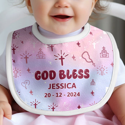 God Bless | Personalized Baby Bib