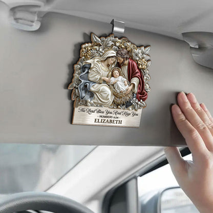 The Lord Bless You And Keep You | Personalized Car Visor Clip