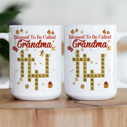 Blessed To Be Called Grandma | Personalized Ceramic Coffee Mug
